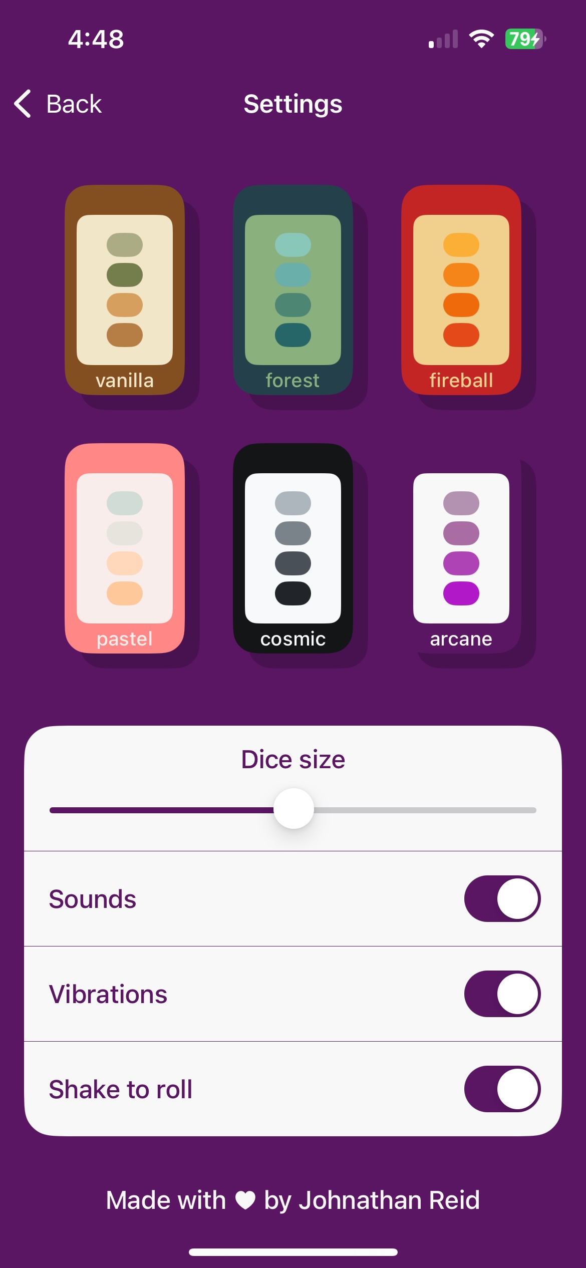 App screenshot