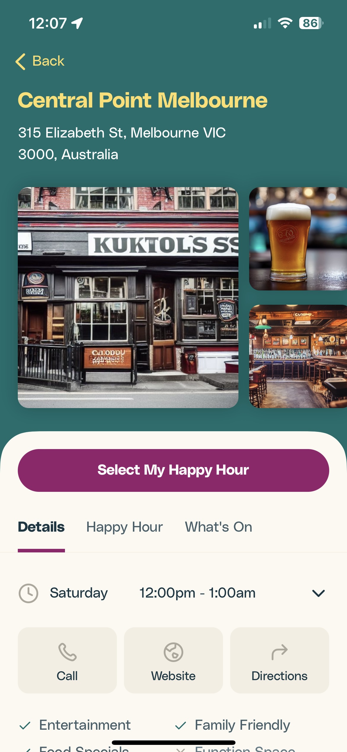 App screenshot